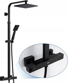 Auralum zuhany csaptelep esőztető fekete 90-124 cm