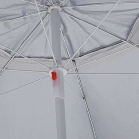 homokszínű strandnapernyő oldalfalakkal 215 cm
