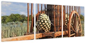 Kép - Oldalkocsi (órával) (90x30 cm)