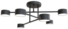 EMIBIG Mennyezeti lámpa HALO 6xGX53/8W/230V fekete EB0127
