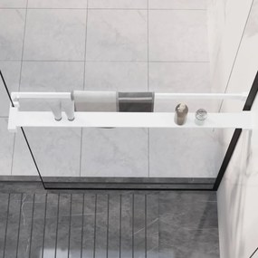 Fehér alumínium zuhanypolc walk-in zuhanyfalhoz 80 cm