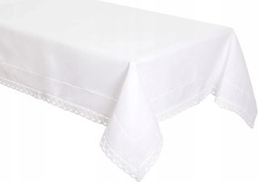 Fehér abrosz Merevítővel és koronával 140x350 Elegáns, mint Len