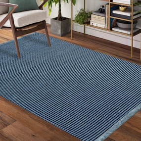 Kék csúszásmentes szőnyeg alkalmas folyosóra Szélesség: 120 cm | Hossz: 180 cm
