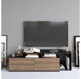 TV asztal/Szekrény Neru (fekete + dió) . 1102388