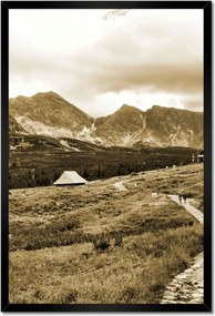 Poszterek keretben 40x60 Tátra Lengyel hegyek Kilátás