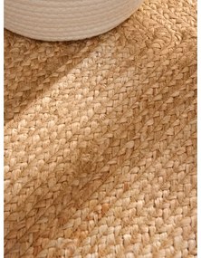 Natúr színű kétoldalas kézi szövésű juta szőnyeg 200x300 cm Sharmila Natural Brown – Hanse Home