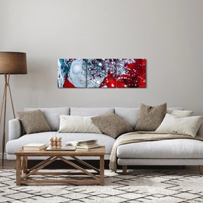 Absztrakt kép (órával) (90x30 cm)