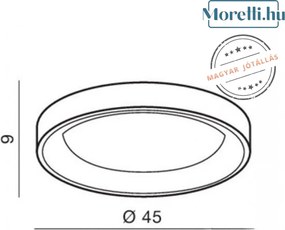Mennyezeti Lámpa Barna SilvamLED AZZARDO 2697