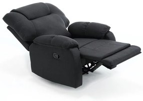 Manuálisan Állítható TV- és Relaxfotel Szürke Színben, Szövet Kárpitozással. TV-4088