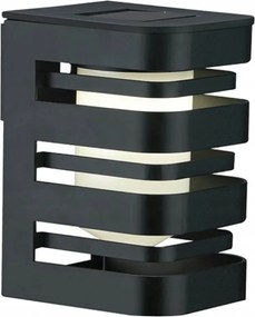 LED-es napelemes homlokzati lámpa 5000K alkonyérzékelő IP44 Agide Goldlux