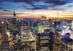 Fotótapéta New York éjszaka város panoráma Empire State 250x175 +ragasztó