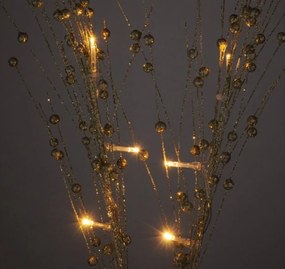 10 LED-es elemes világító arany színű sakura fűzfa ágak, 75 cm