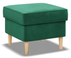 Uszak lábtartó, bársony, zöld