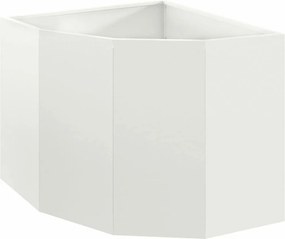 vidaXL Sarok Virágtartó Fehér 60 x 60 x 50 cm Acél