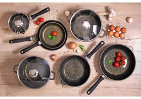 KITCHISIMO 28 cm-es mély serpenyő, fekete