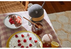 Textil játéktároló kosár ø 15x15 cm Baby Bee – Lorena Canals