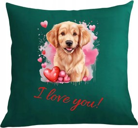 Valentin-napi párna párnahuzat Ajándék I Love You Szeretlek