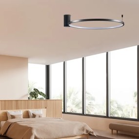 LED Mennyezeti lámpa NOEMI LED/20W/230V 4000K átm. 50 cm fekete