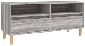 szürke sonoma színű szerelt fa TV-szekrény 100x34,5x44,5 cm