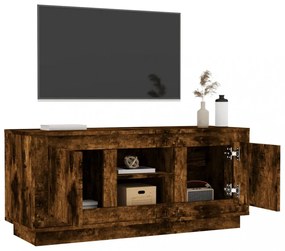 füstös tölgy színű szerelt fa TV-szekrény 102 x 35 x 45 cm