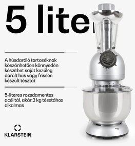 Klarstein Lucia, konyhai robotgép, turmixgép, húsdaráló, 1800 W