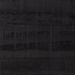 fekete tömör újrahasznosított fenyőfa TV-szekrény 90x30x40 cm