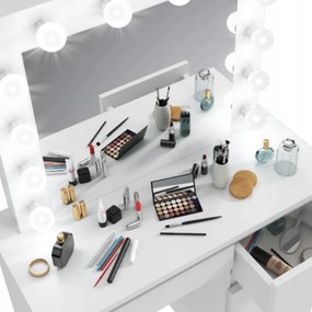 Barcelona fésülködő asztal, fehér