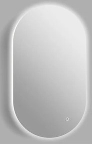Viva AURA PINO 50 fürdőszoba tükör - érintésmentes - AMBIENT LED - OVÁLIS - ÁLLÓ - 50x90 cm