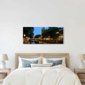 Éjszakai történelmi város képe (120x50 cm)