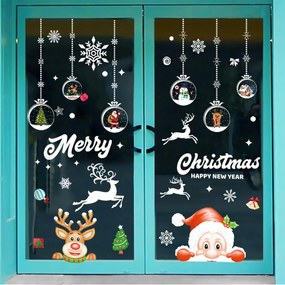 Karácsonyi ablakmatricák Ablakdekoráció Karácsony 8 kép