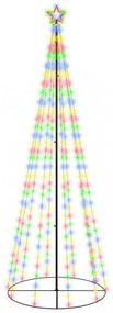 kúp alakú karácsonyfa 310 színes LED-del 100 x 300 cm