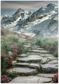 Poszterek 70x100 Hegyi kilátás Tájkép Köd