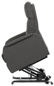 Elektromos vezérlésű szürke szövet dönthető fotel. TV-5482 GREY2