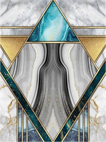 Fotótapéta Arany márvány Geometria absztrakt elegancia 184x254 +ragasztó