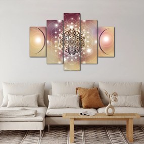 Kép - Mandala elemekkel (150x105 cm)