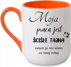 Coffee bögre A munkám szigorúan titkos, még én sem tudom Narancs 330