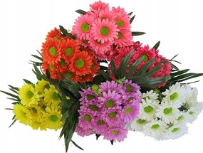 Mesterséges csokor margaréta virágok gallyak dekoráció 42 cm