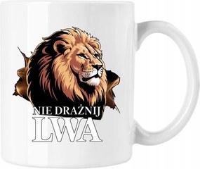 Bögre ne irritáld az oroszlánt oroszlán mém 2 Fehér 330ml