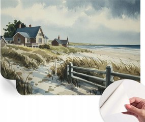 Öntapadós Dekoratív Fotótapéta Hálószobába Strand dűnék 152x104 cm