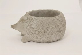 Cyrus design szürke süni formájú virágtartó kaspó 8,5x18,5x14cm