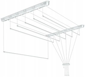 Erga, mennyezeti akasztó ruhaszárításhoz 5x140 cm, fehér, ERG-SEP-10SUSSUF5PP14