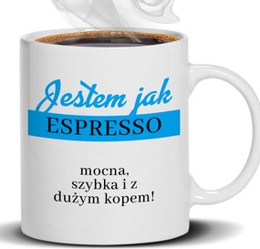 Bögre Fehér Vagyok, Mint Espresso Ajándék Barátnőnek Munkahelyre Fiúnak