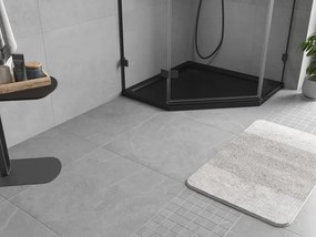 Mexen Flow ötszögletű slim zuhanytálca 80 x 80 cm, fekete matt - 46P708080