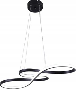 Mennyezeti Lámpa Led Függeszték Fekete 77CM Csillár Modern Semleges Szín