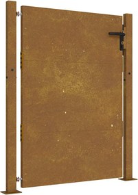 vidaXL Corten acél kerti kapu 100x125 cm