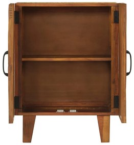 Kézzel faragott tömör újrahasznosított fa komód 55x30x75 cm