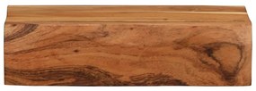 2 darab tömör akácfa fali polc 30x17x8 cm