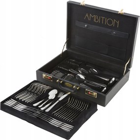83812 Verona evőeszköz szett 72 részes bőröndben Ambition
