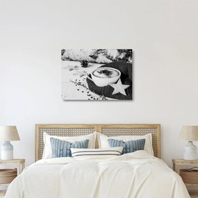 Üveg kép - Téli cappuccino (70x50 cm)