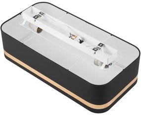 Mennyezeti lámpa SIRJA SQUARE STRIPE 2xE27/15W/230V fekete/arany